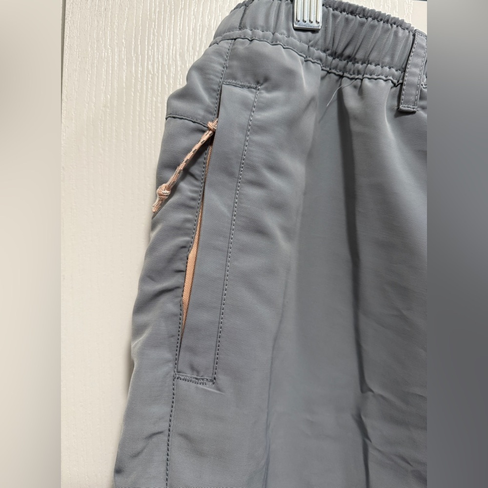 Fabletics Wander Hike Pants Womens XL Gray Belt Pockets Anti Chafe Athleisure - Picture 7 of 16
